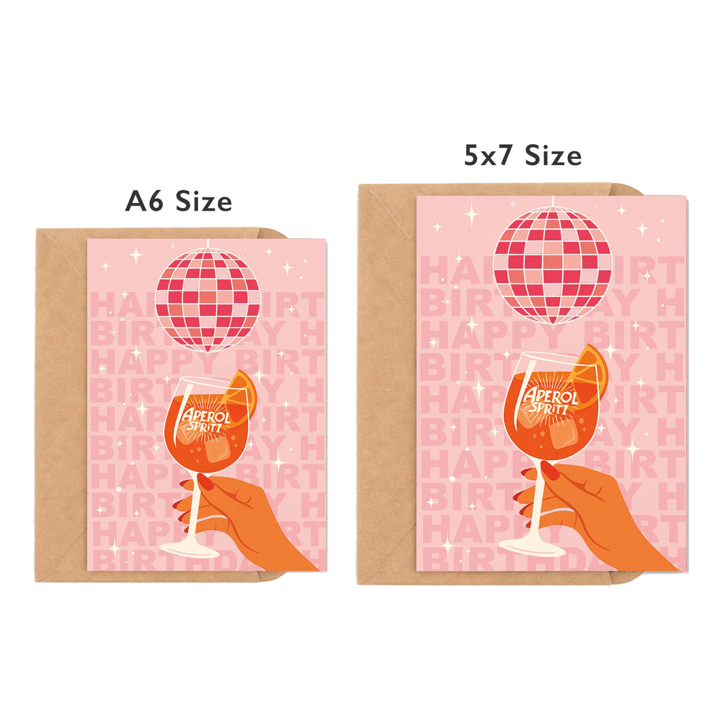 Aperol Spritz Birthday Card