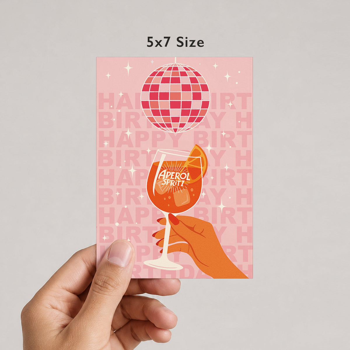 Aperol Spritz Birthday Card