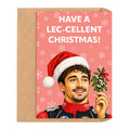 Have A Lec-cellent Christmas! Charles Leclerc Christmas Card by DropInkStudio