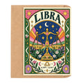 Libra Zodiac Birthday Card by DropInkStudio
