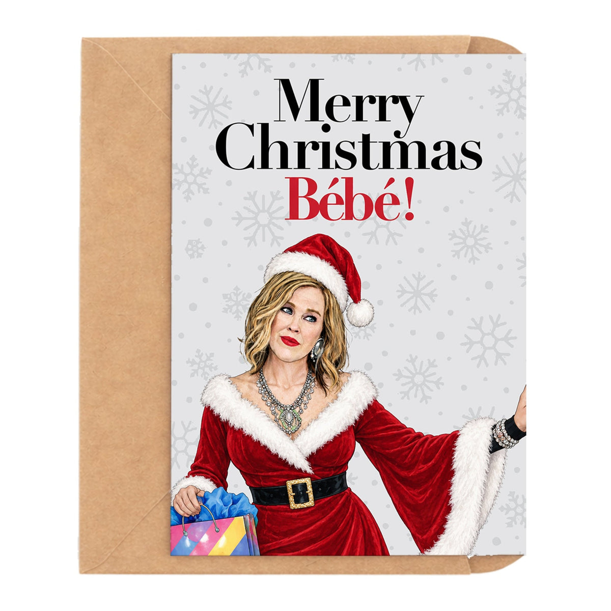 Merry Christmas Bébé! Schitt's Creek Christmas Card by DropInkStudio