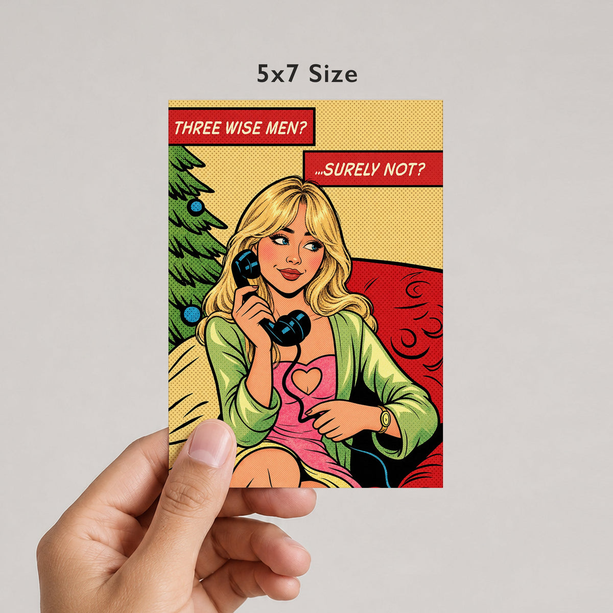 Three Wise Men? ...Surely Not? Sabrina Carpenter Christmas Card, Sabrina Carpenter inspired design by DropInkStudio