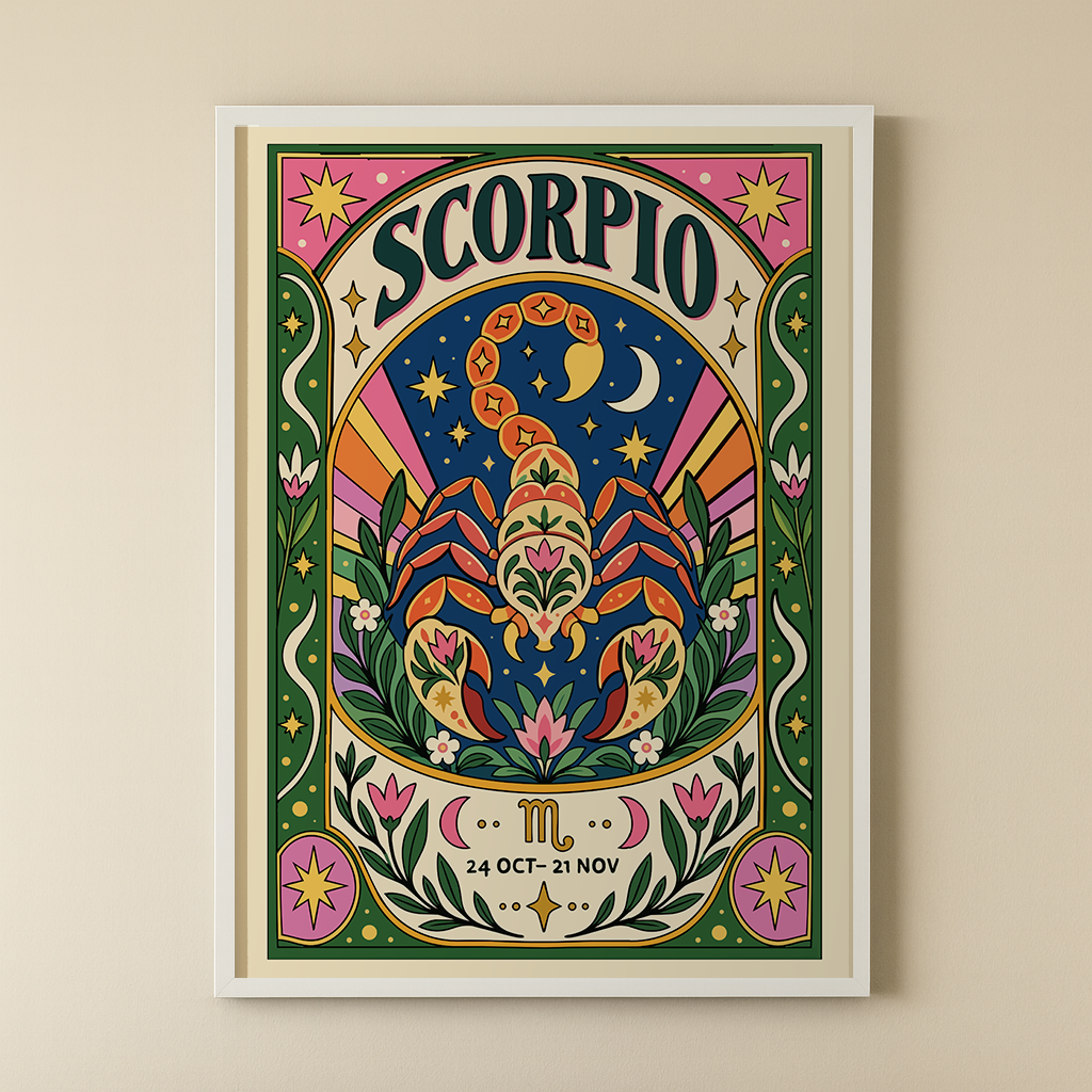 Scorpio Zodiac Art Print