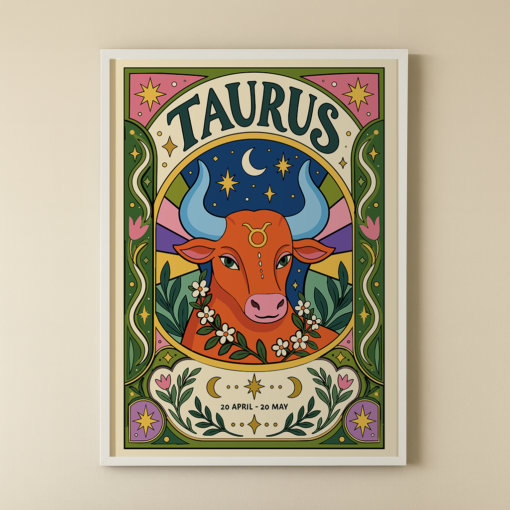 Taurus Zodiac Art Print