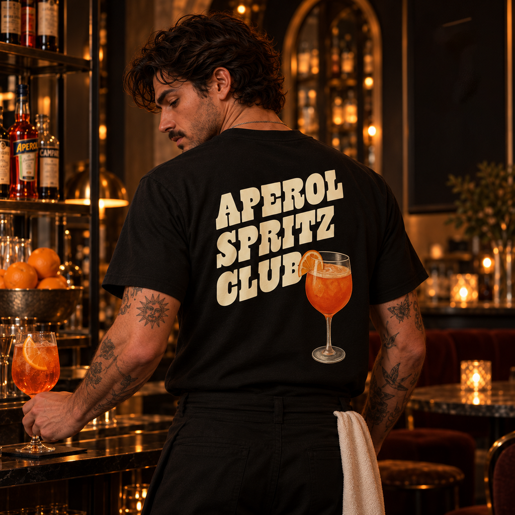 Aperol Spritz Club T-Shirt by DropInkStudio