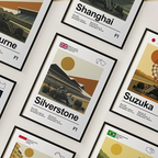 Formula 1 Race Circuit Art Prints | Choose Your Track