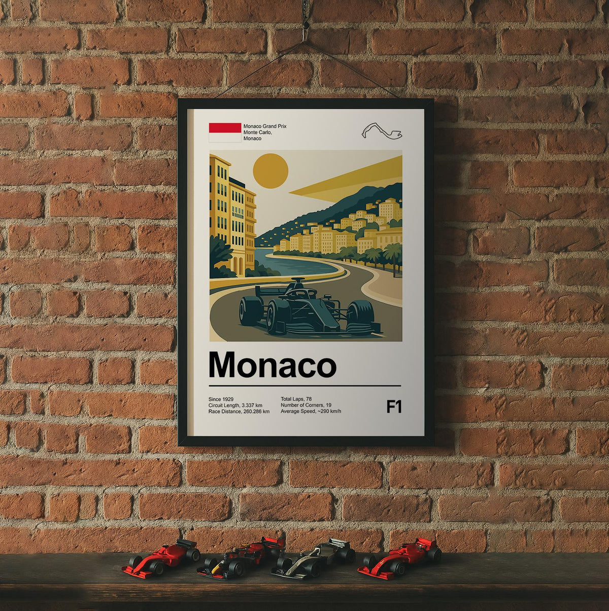 Monaco Race Circuit Art Print