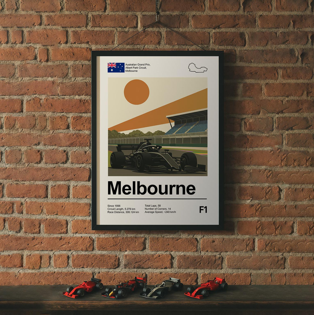 Melbourne Race Circuit Art Print