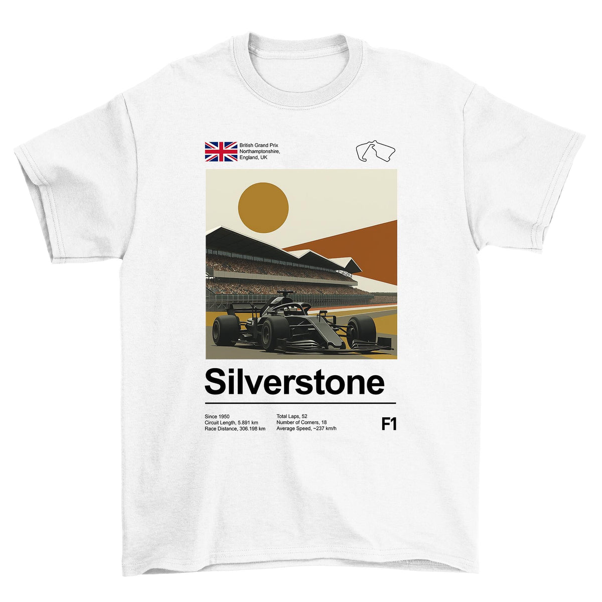 Silverstone Race Circuit T-Shirt - image 1