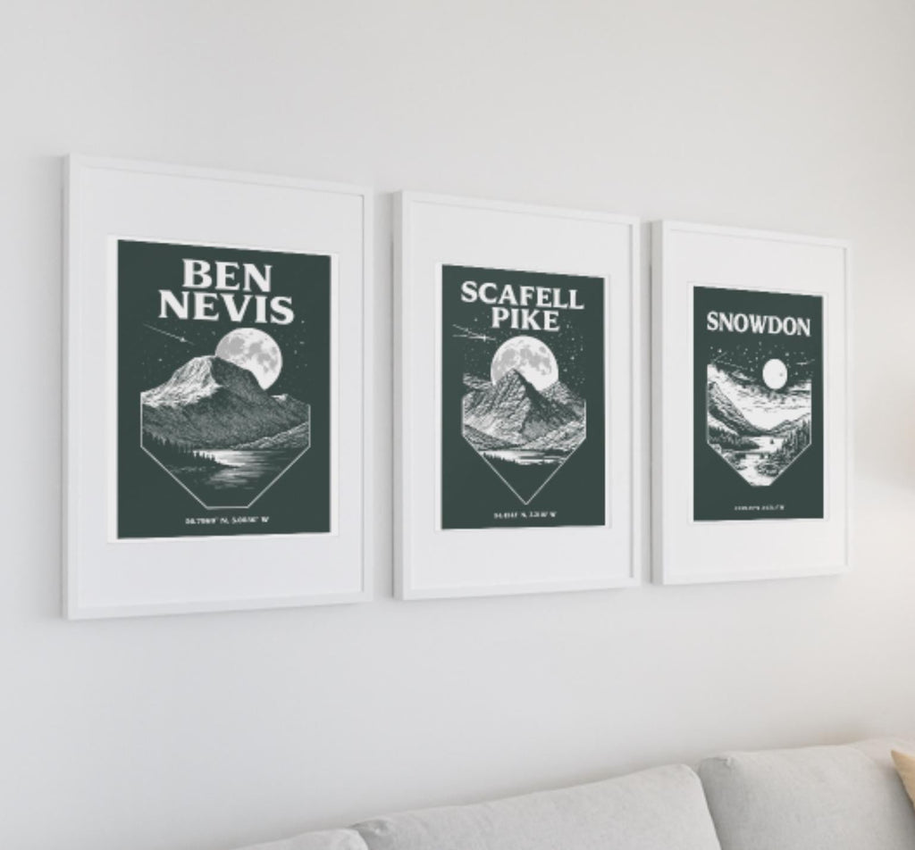 Three Peaks Challenge Print Set - image 1