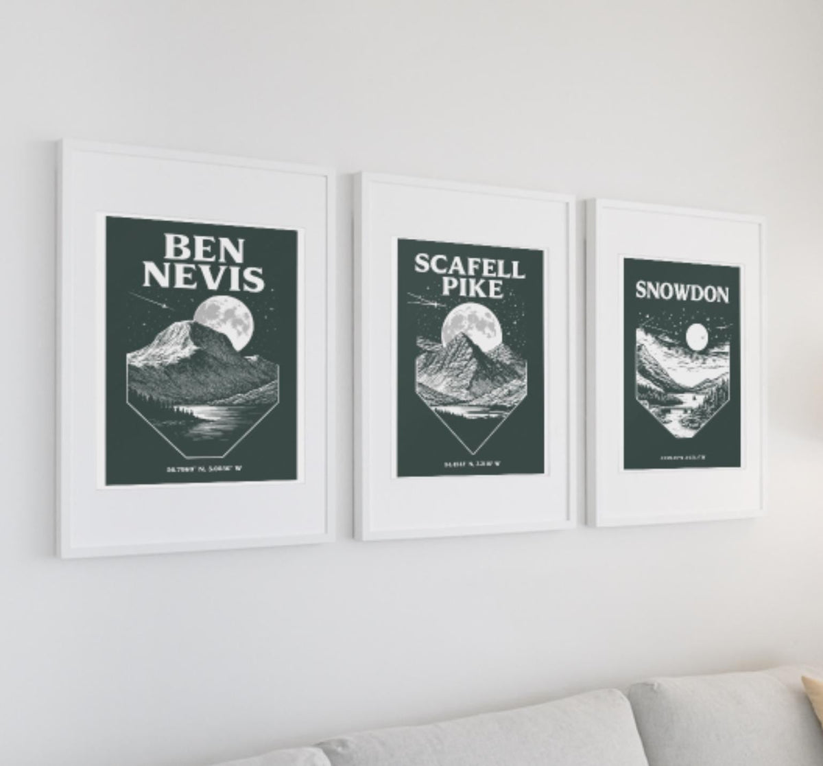 Three Peaks Challenge Print Set - image 1