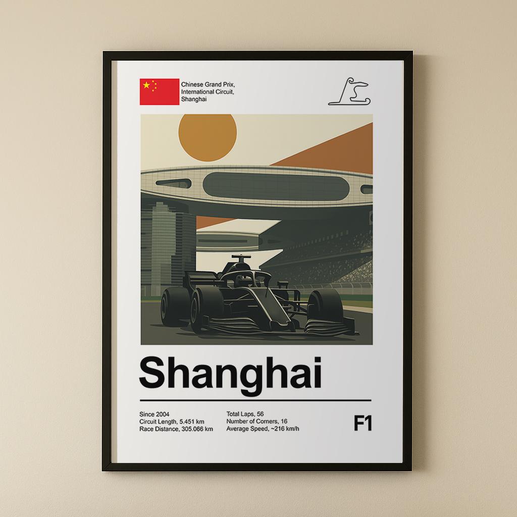 Shanghai Race Circuit Art Print