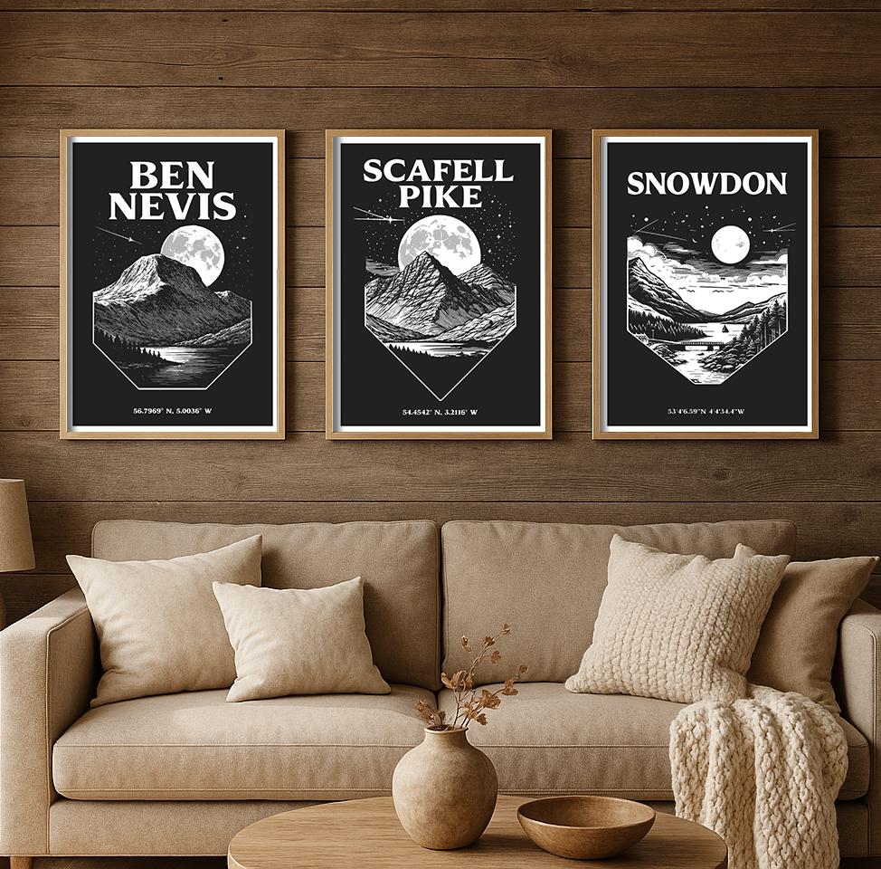 Three Peaks Challenge Print Set - image 4