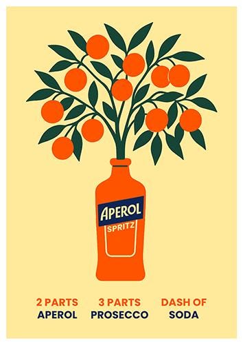 Aperol Spritz Tree Print - image 2