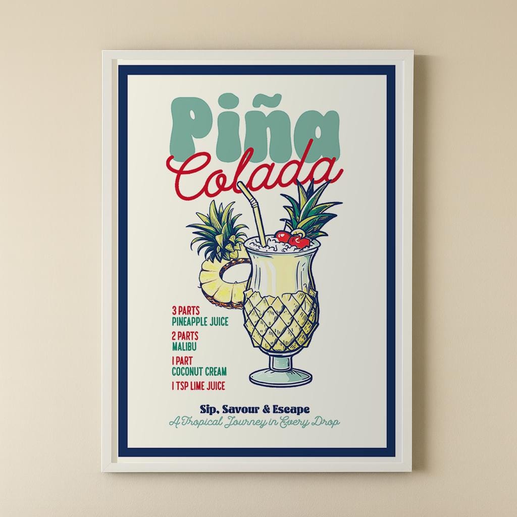 Retro Cocktail Recipe Print - image 8