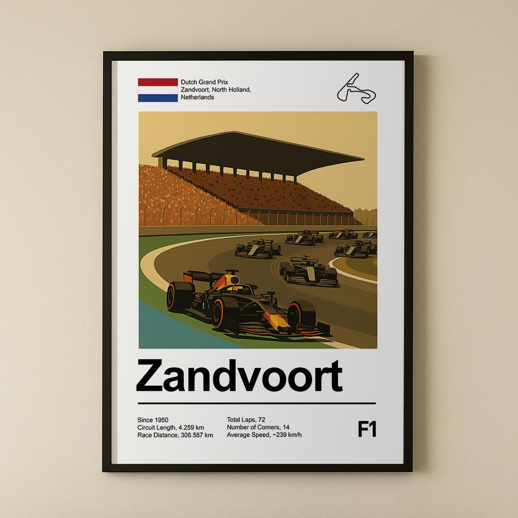Zandvoort Race Circuit Art Print