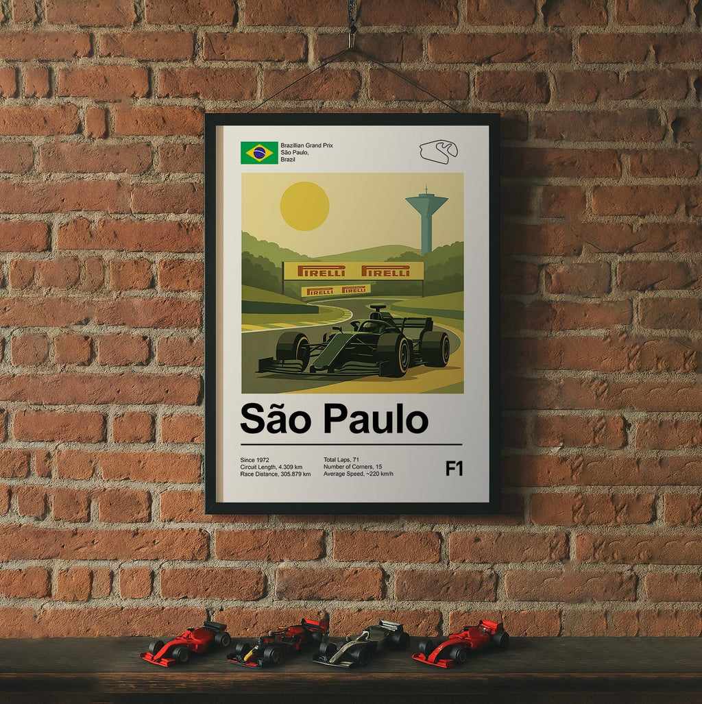 Brazil Race Circuit Art Print