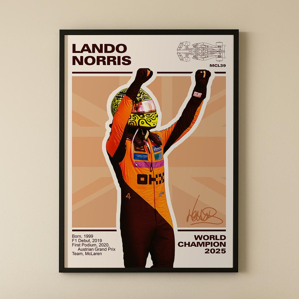 Lando World Champion 2025 Print - image 2