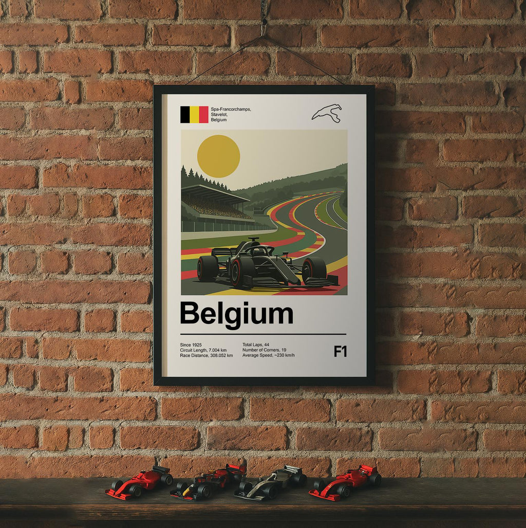 Spa-Francorchamps Race Circuit Art Print
