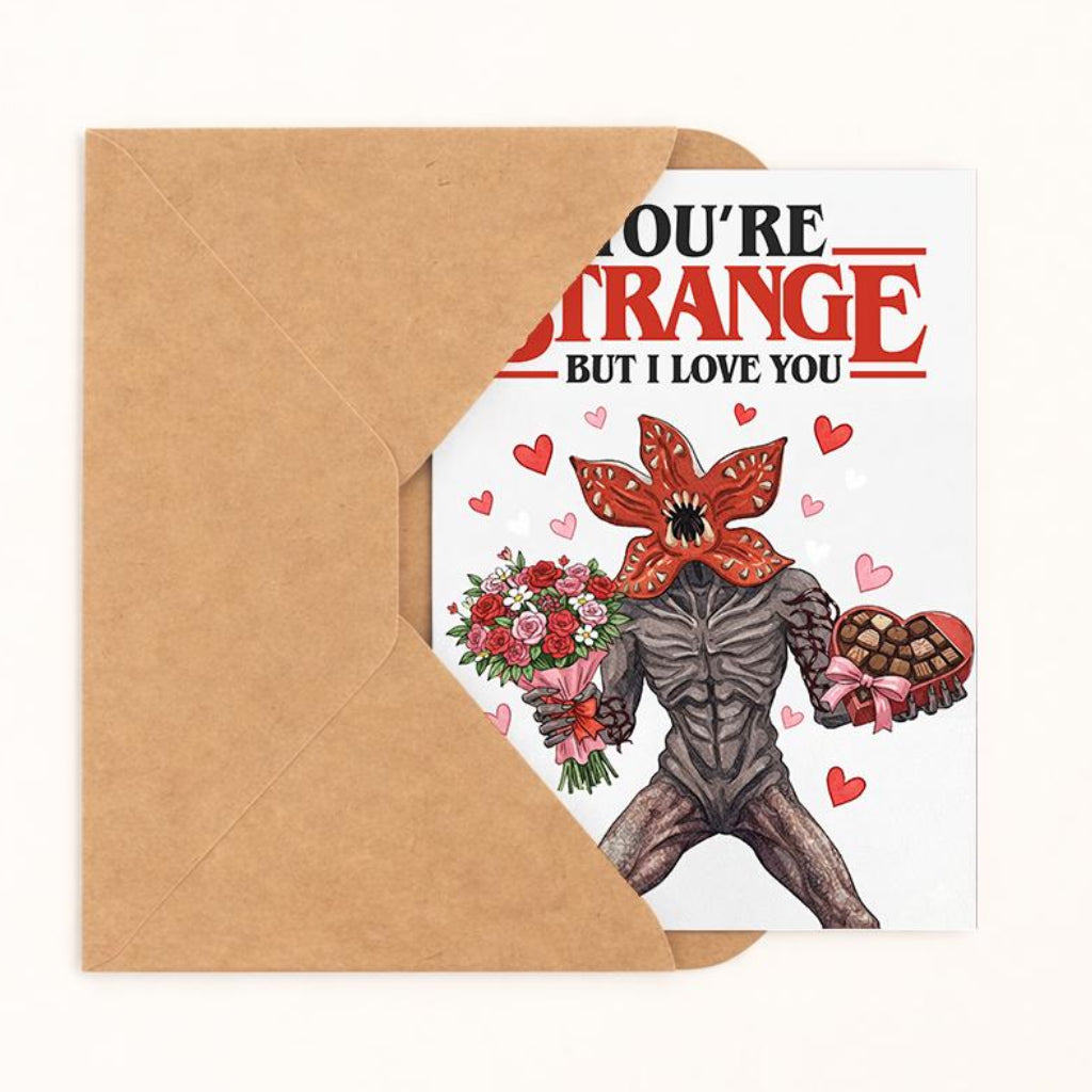 You're Strange, But I Love You Anniversary Card - image 2