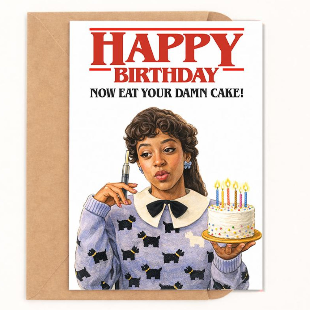 Happy Birthday, Now Eat Your Damn Cake! Card - image 1