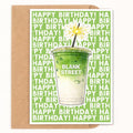 Matcha Latte Birthday Card - image 1