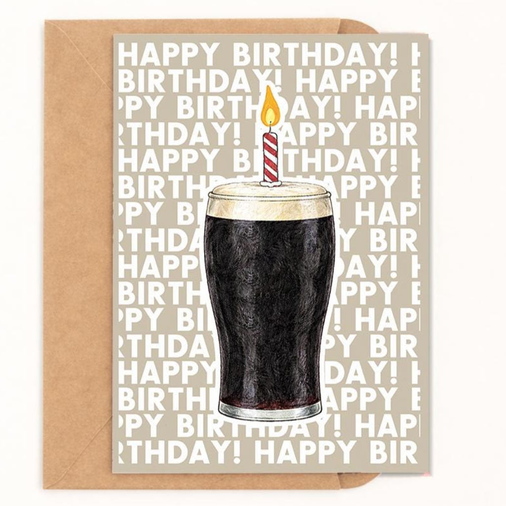 Irish Stout Birthday Card - image 1
