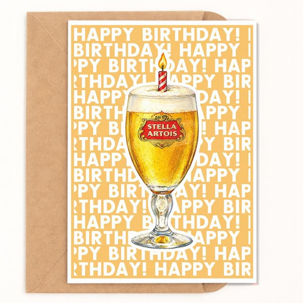 Belgium Beer Birthday Card - image 1