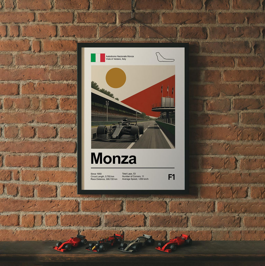 Monza Race Circuit Art Print