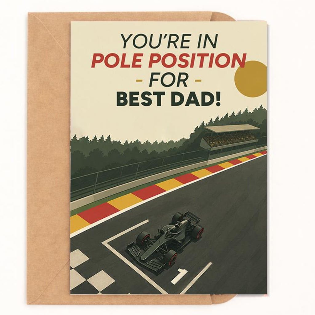 Pole Position For Best Dad Father's Day Card - image 1