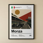 Monza Race Circuit Art Print