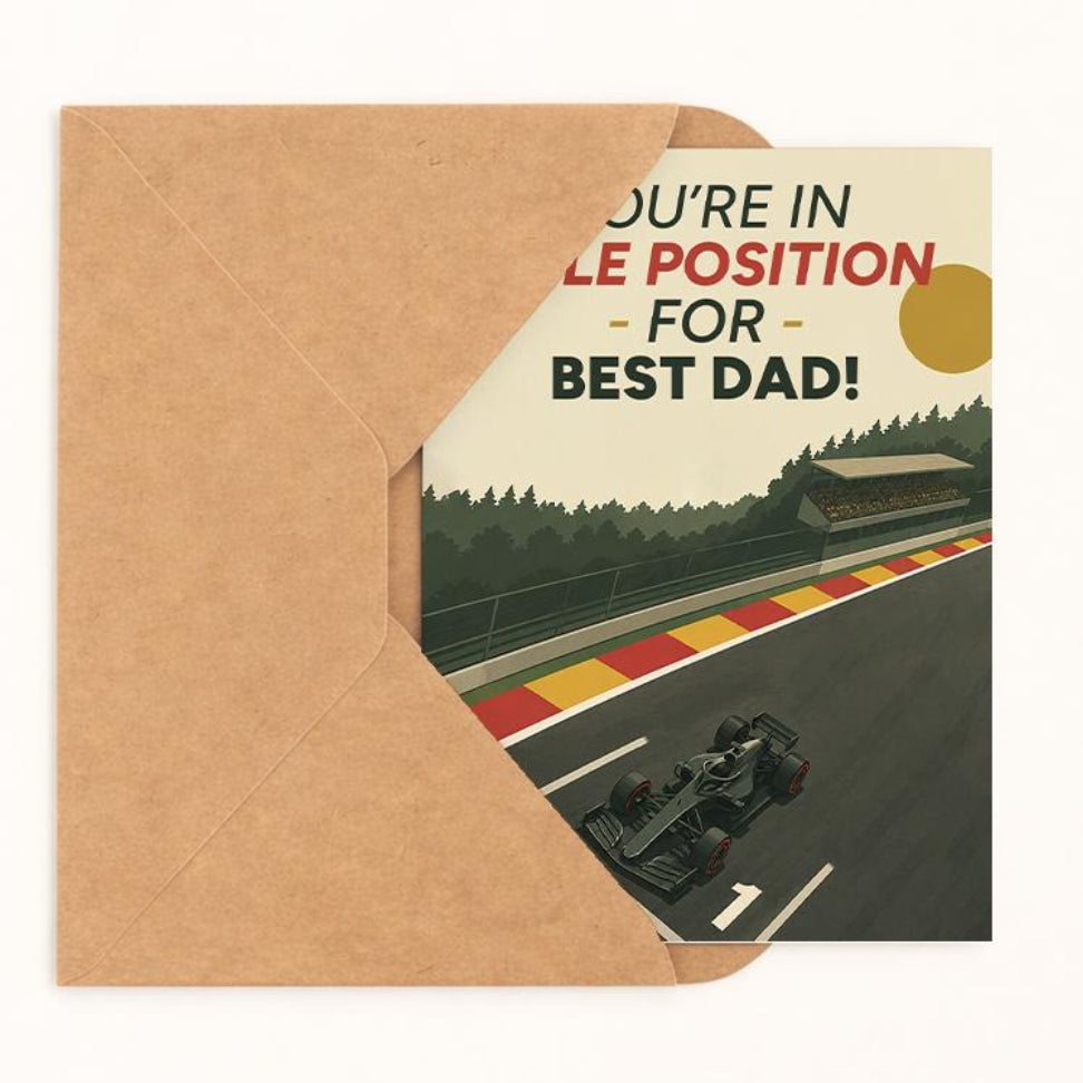 Pole Position For Best Dad Father's Day Card - image 2