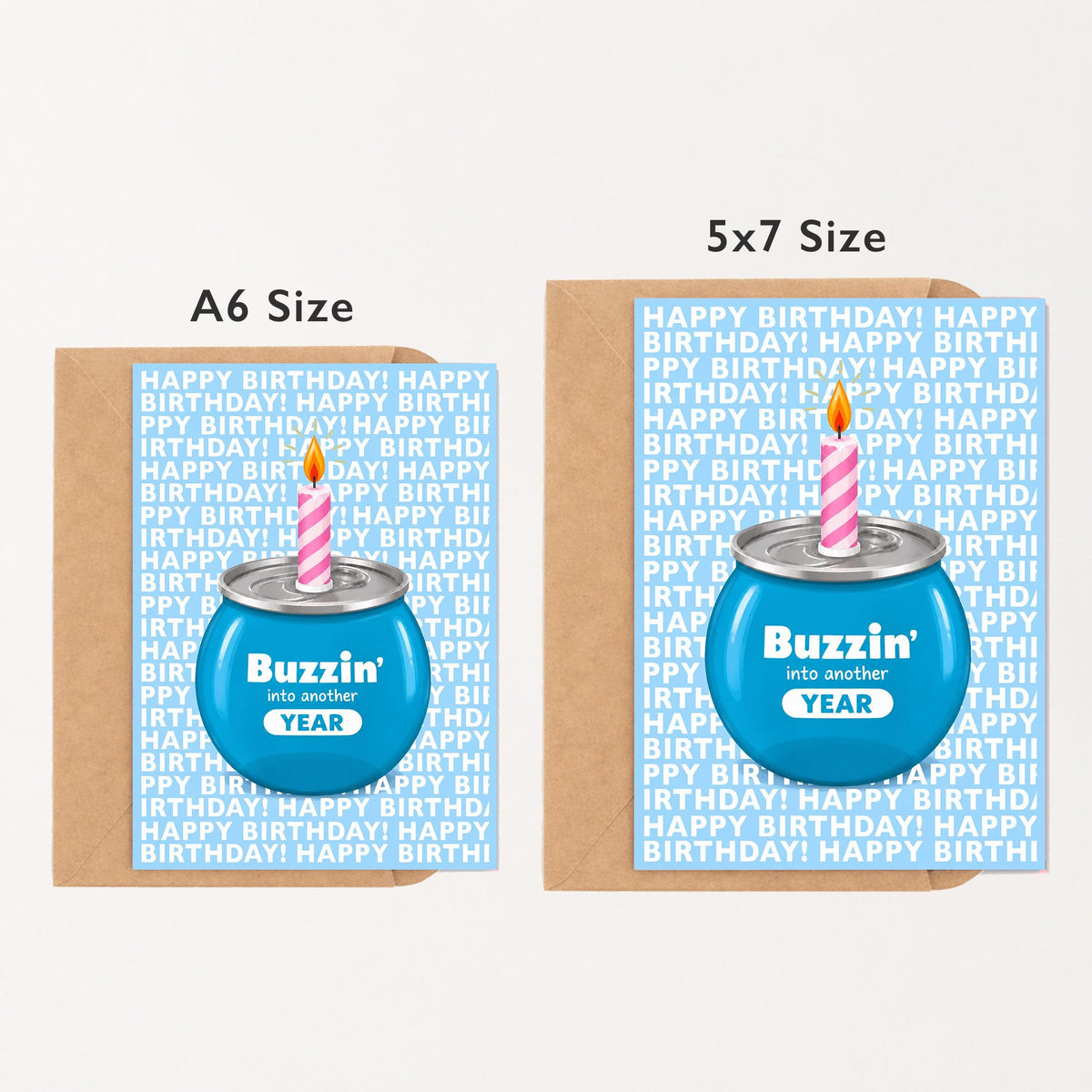 Buzzin’ Into Another Year Birthday Card - image 3