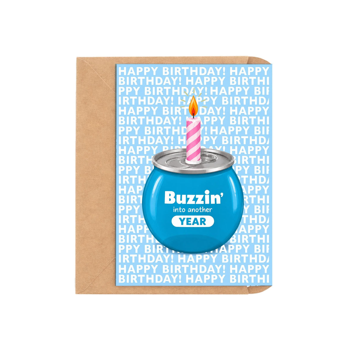 Buzzin’ Into Another Year Birthday Card - image 1