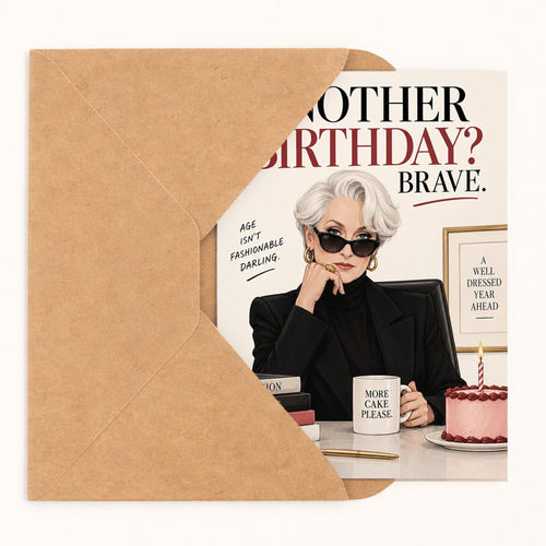 Another Birthday? Brave. Birthday Card - image 2