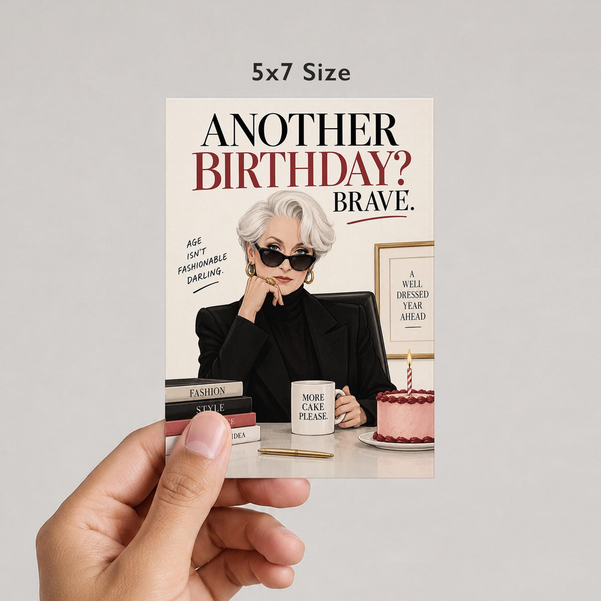 Another Birthday? Brave. Birthday Card - image 3