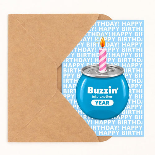 Buzzin’ Into Another Year Birthday Card - image 2