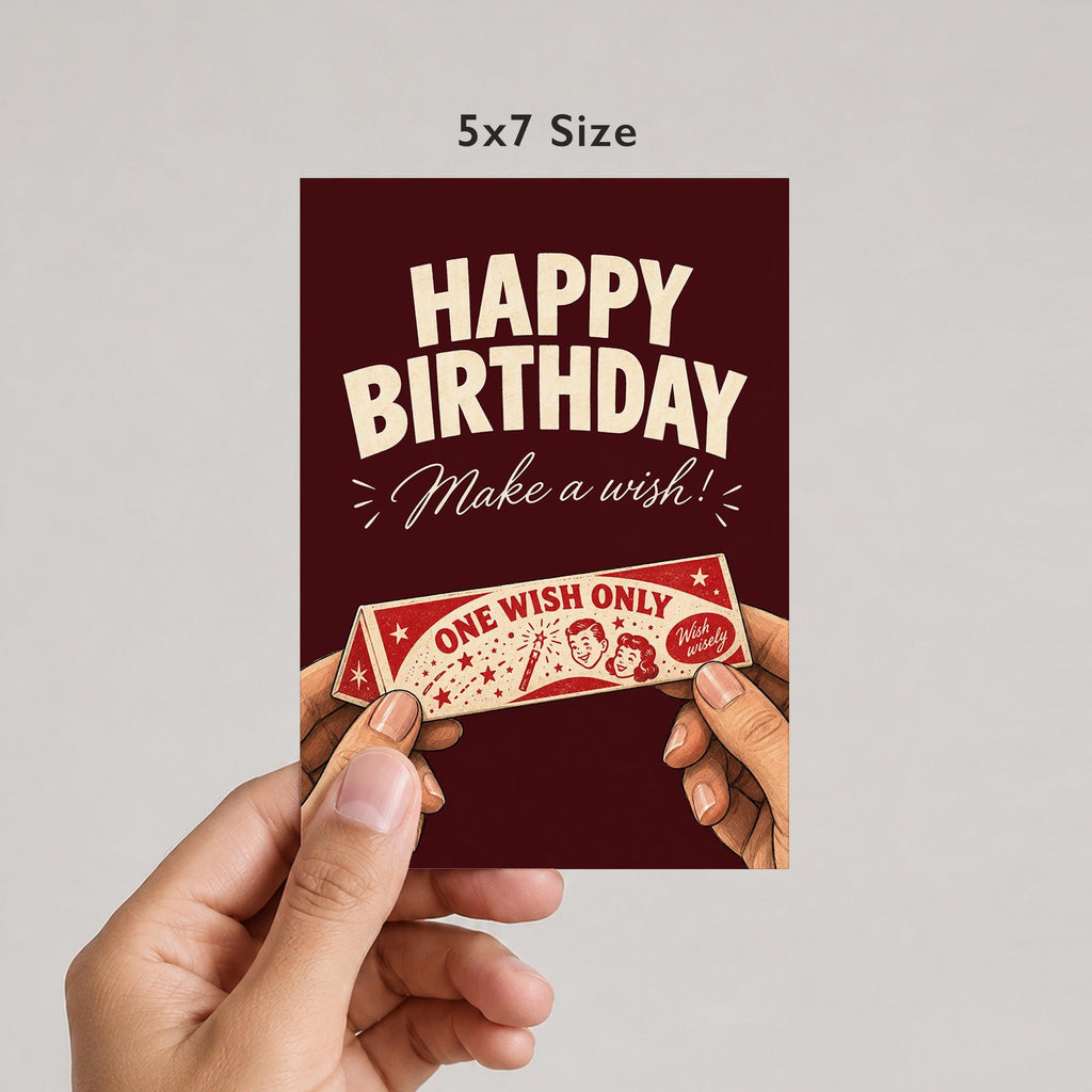 Happy Birthday Make A Wish Card - image 3
